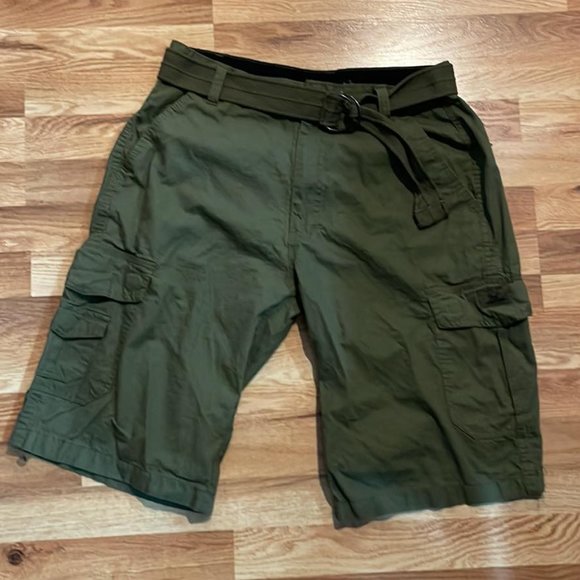 Akademiks Other - Men's 36 Military Style Utility Cargo Shorts with Belt